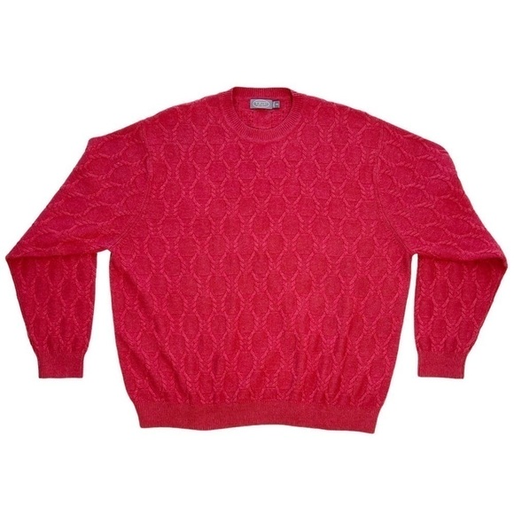 Talbots Other - Talbots Mens Sweater XXL / 2XL Cashmere Angora Wool Crew Neck Cable Knit Red